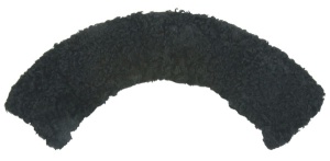 Воротник каракул черный