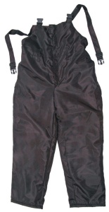 Брюки зимние полукомбез (черные)