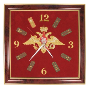 Часы вышит.на бархоте 33х35см РА НОВ-736