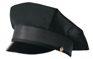 Фуражка охранника черная восьмиклинка