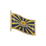 20 02 0222 Значок мет. Флажок ВВС СССР, заливка смолой, на пимсе 