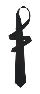 Галстук самовяз (черный)