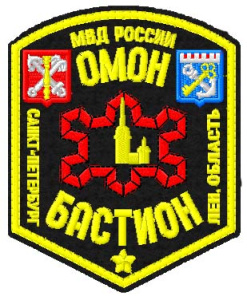 ФСП-28(3) Футболка с вышивкой на груди и на спине ОМОН (бастион)