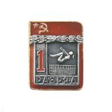 20 15 0054 Значок мет. 1 спорт. разряд СССР (прыжки на батуте) 