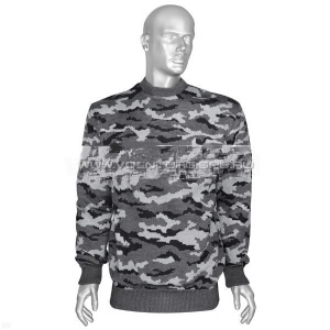 Свитер без накладок КМФ (серый)