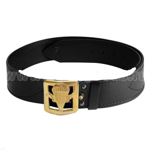 04010008 Ремень ген кож со штамп  пряжк (Парашют ВДВ)