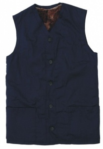 Жилет меховой (синий)