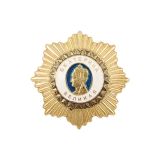 20 19 0044 Значок мет. Екатерина Великая (миниатюра ордена) зол.