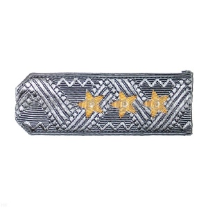 06140021 Погоны ген-полковник чисто-серые с желт зв