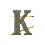 07040057 Буква мет на погоны "К" защ 