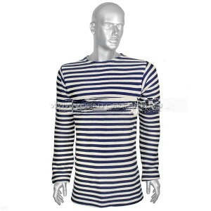 Тельняшка зимняя пш двойной вязки (синяя)