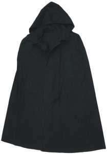 Плащ - накидка офицер. прорезин. (черная) 