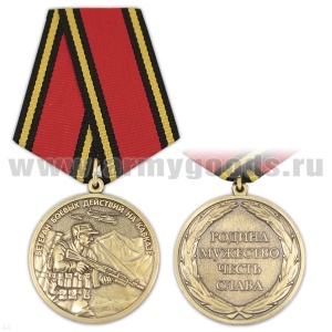 21 11 0041 Медаль Ветеран боевых действий на Кавказе (Родина Мужество Честь Слава)