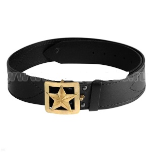 04010003 Ремень ген кож с лит пряжк (зв чист)