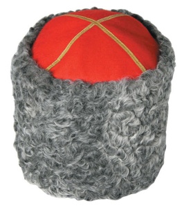 Папаха ген сер карак,верх- кр. сукно