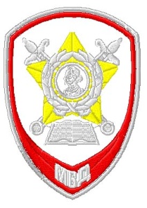 4-26-11 шевр.выш. МВД (Суворов) Для Обучающихся в СВУ МВД белая ткань  