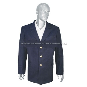 Китель полушерстяной РЖД мужской (синий)