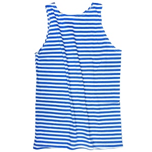 Майка тельняшка кулирка (голубая)