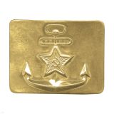 13010010 Бляха латунь ВМФ якорь+зв. 