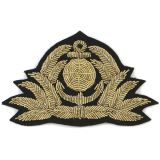 09010023 Кокарда канит лат Мор флот (глобус, 7 лист, без зв)