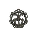 20 04 0067 Значок мет. Морские связисты, в цепи (мал., чернен, на пимсе)