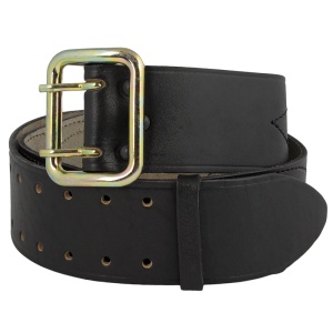 Ремень офицерский кожаный (черный)