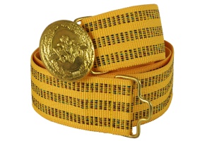 Ремень парад оф ВС желт шелк (пряж с орлом РА)