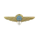 20 22 0015 Значок мет. Кл-ть ГВФ: бортрадист 1 класс