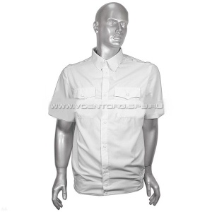 Рубашка мужская с коротким рукавом полиция (белая)