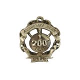 20 04 0081 Значок мет. 200 лет минному делу, в цепи (мал., на пимсе) 