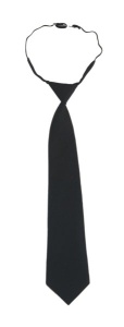 Галстук форменный простой (черный)