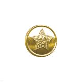 07050020 Пуговица мет 22 мм СА зол 