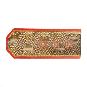 06140048 Погоны ген-полковник зол с красн кант