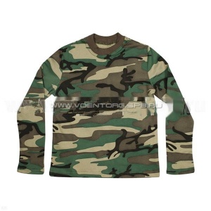 Фуфайка зимняя хб с начесом кмф детская (зеленая)