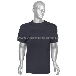 Футболка кулирка темно-синяя (полиция)