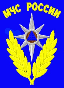 ФСП-39(3) Футболка с вышивкой на груди и на спине МЧС РОССИИ (эмблема)