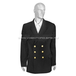 Тужурка полушерстяная (черная)