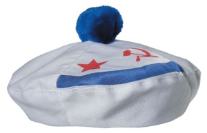 Берет сув.бел. с помп(фл ВМФ СССР) 2