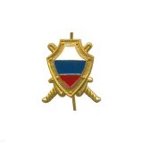 07030092 Эмбл мет Налоговая полиция зол с эмалью 