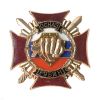 20 07 0119 Значок мет. ОСНАЗ Рубин (серия Крест ОСНАЗ, гор. эм.) 
