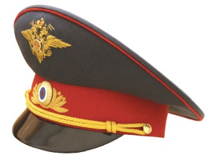 Фуражка руч выш канителью 3% зол(МВД генерал)