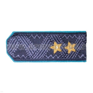 06140059 Погоны ген-лейтенант синие с голуб кантом